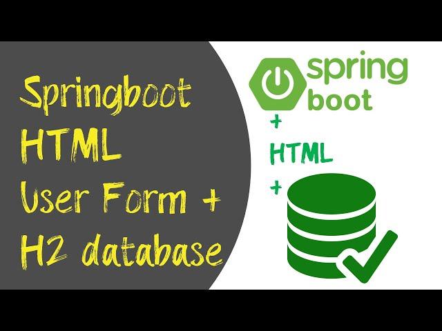 springboot | springboot with html form and h2 database | Springboot HTML and H2 database | okay java