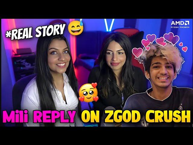 Mili Direct Reply On Zgod Crush Matter| Reaction On Gagu beti#godlike