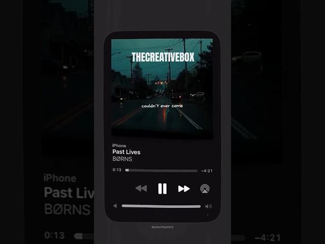 PAST LIVES- SONG( With Lyrics  Official Music ) #shortsfeed THECREATIVEBOX