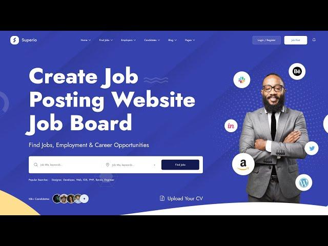 How to Create a Job Portal & Job Board Website with WordPress & Superio Theme 2022