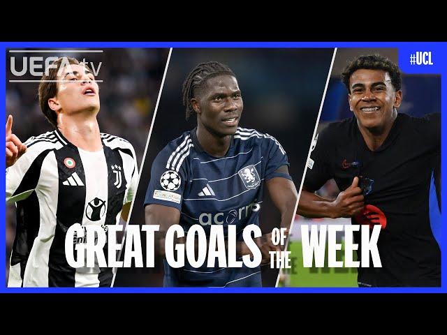 #UCL Great Goals Matchday 1 | Yildiz, Onana, Yamal