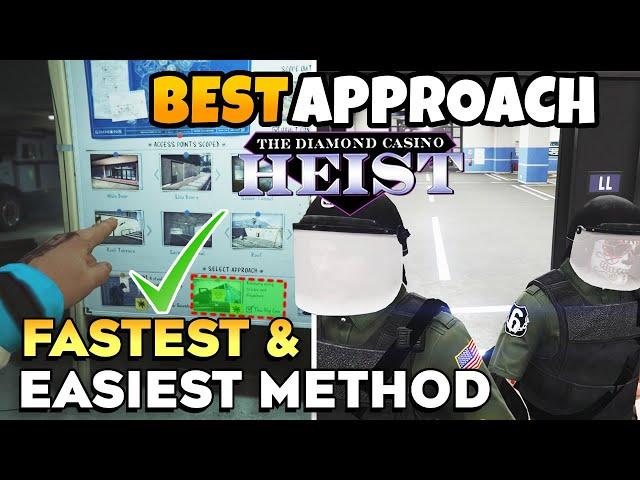 GTA 5 Online BEST DIAMOND CASINO HEIST APPROACH (FASTEST & EASIEST) With No Alert (Full Guide)