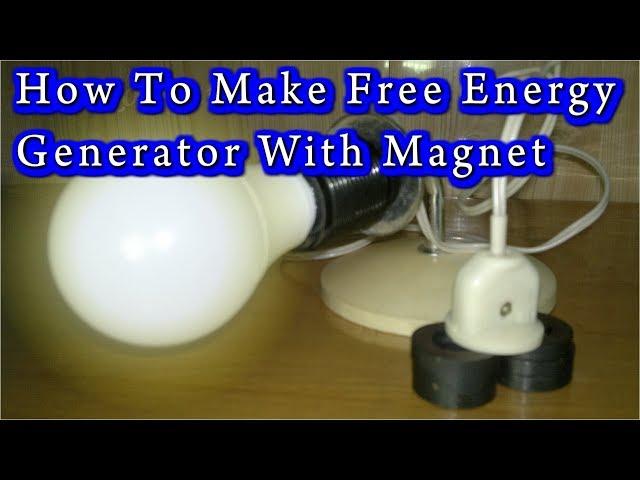 How To Make New Free Energy Generator With Magnet very easy