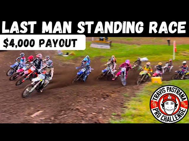 LAST PLACE IS ELIMINATED EVERY LAP!! Travis Pastrana Pro Challenge Wes Kain Last Man Standing Race