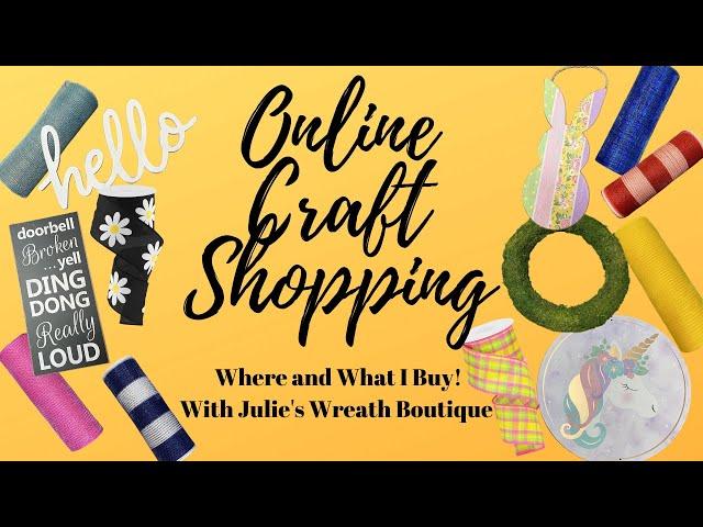 Come Shop With Me | What I Order From The Craft Store | Craft Shopping Haul |  Mesh, Ribbon, & Signs