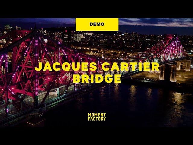 Jacques Cartier Bridge Interactive Illumination