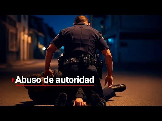 ABUSO DE AUTORIDAD  Cuatro policías utilizaron fuerza excesiva contra un señor en Puebla