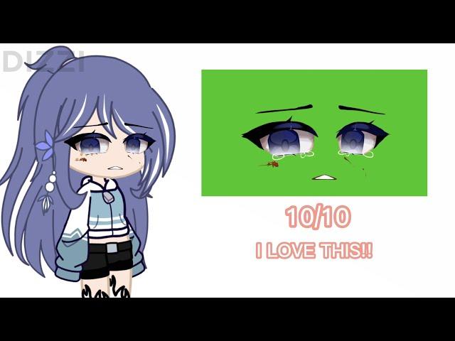 Rating Gacha Green Screen faces!! || Credits in DESC