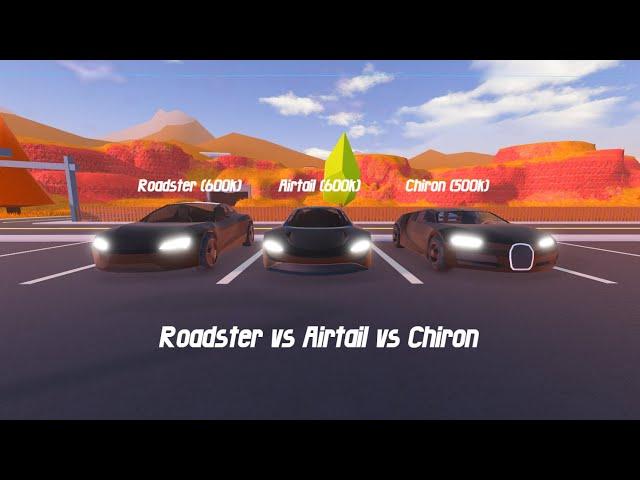 Roadster vs Airtail vs Chiron comparison