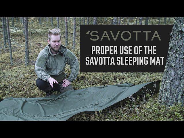 Proper use of the Savotta Sleeping Mat