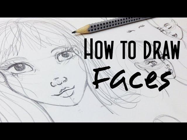 How to Draw Girl's Faces: My Way - Stylized Cartoon Faces Tutorial