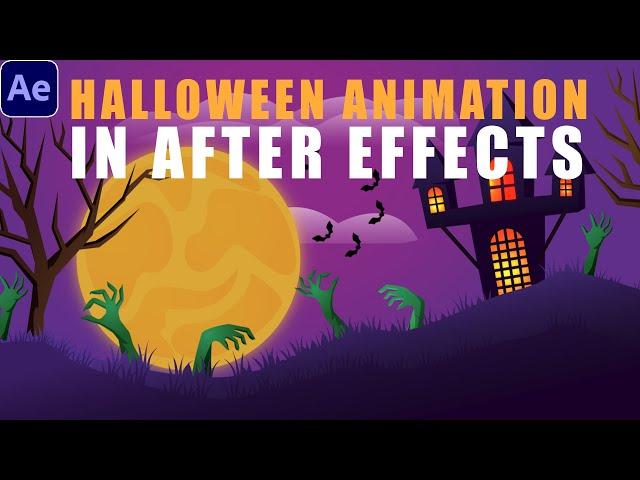  2D Halloween Animation | After Effects Tutorial