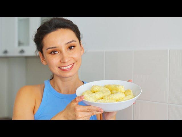 Mein faules Lieblingsfrühstück! Schnelles und gesundes Rezept. Faule Knödel mit Hüttenkäse.