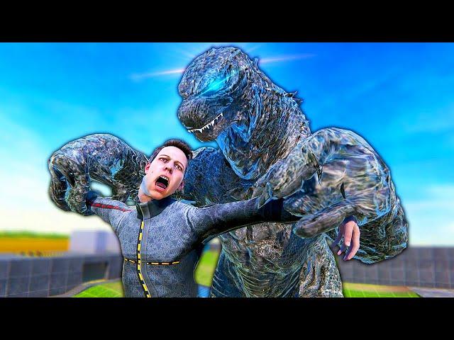 Becoming GODZILLA in Virtual Reality - Bonelab Mods Gameplay