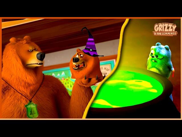 Hocus Pocus Lemmingus  Grizzy & the lemmings | Halloween Compilation  Cartoon for Kids