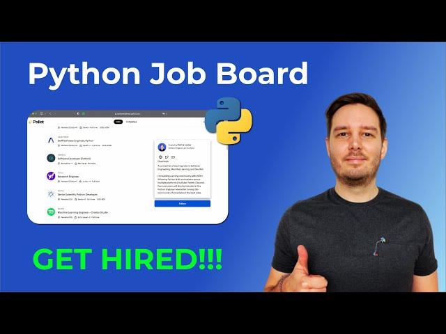 Find your next Python or ML job with my new job board!