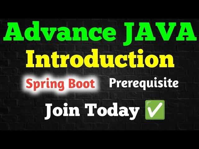 Advance JAVA | JDBC | Multithreading | Hibernate | Spring | aadiandjava #advancejava #spring