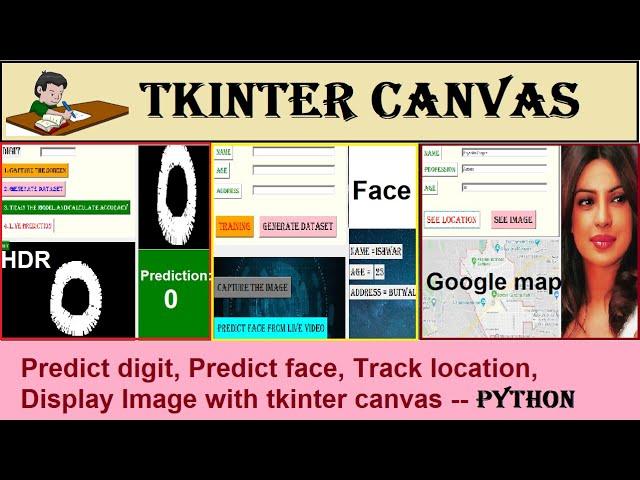 Tkinter canvas widget in python | How to create canvas and how to add images in tkinter window