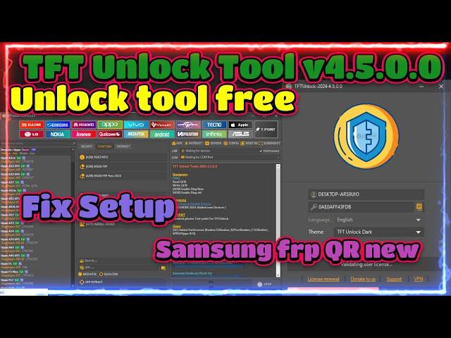 Download TFT Unlock Tool v4.5.0.0 Fix Setup [Latest Version] – 2024 | unlock tool free 2024 | tft