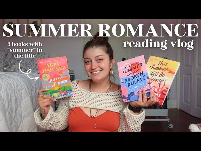 reading vlog: summer romances with "summer" in the title ️