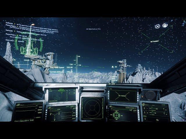 [PC] [5] Star Citizen ALFA 3.3 - Полёт на планету с горным карьером