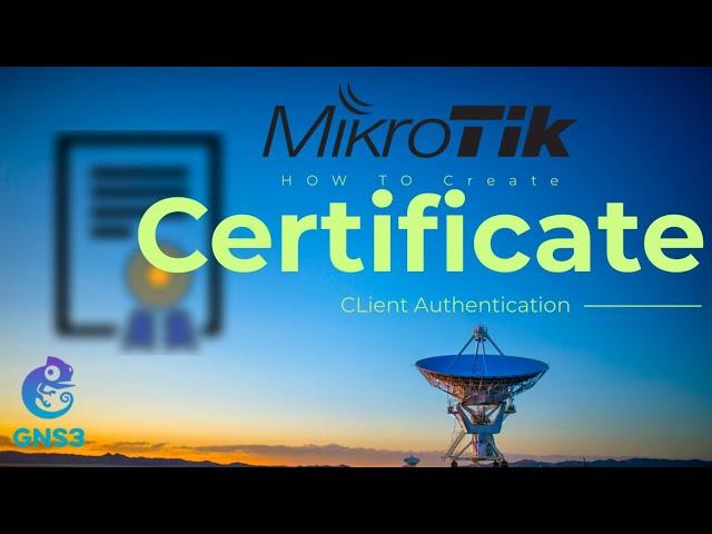 How to create Certificate in Mikrotik