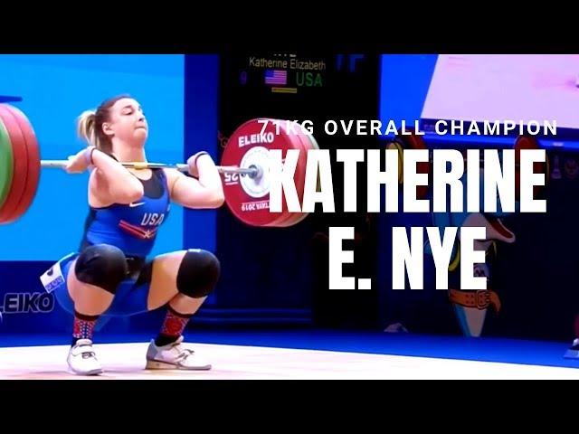 2019 Pattaya IWF 71kg Women's top 3 clean and jerk battle - Katherine and Mattie