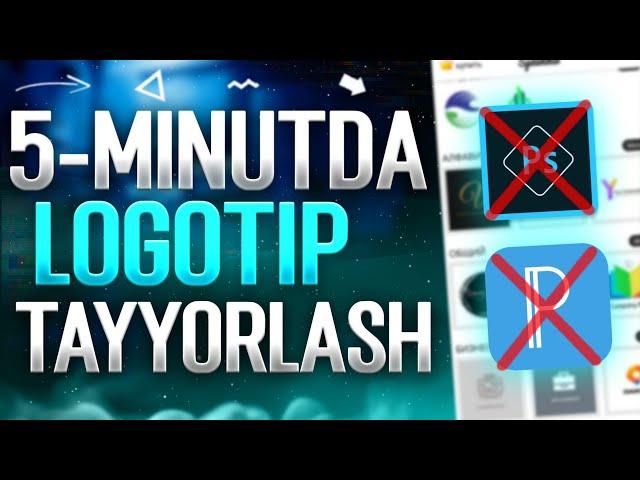 5-MINUTDA LOGO TAYYORLASH| TELEFONDA LOGOTIP TAYYORLASH |