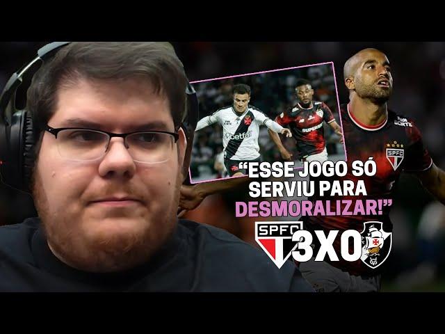 CASIMIRO REAGE: SÃO PAULO 3 X 0 VASCO - BRASILEIRÃO 2024 | Cortes do Casimito