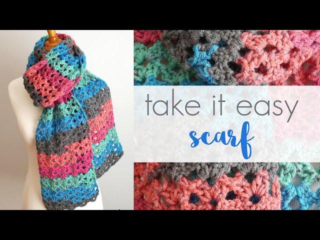 How To Crochet The Take It Easy Scarf