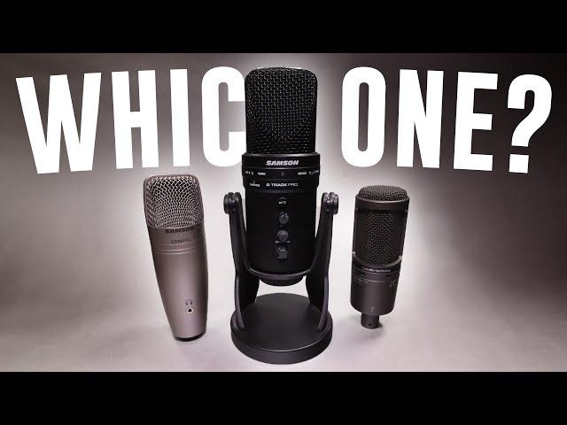 Samson G-Track Pro vs. C01u Pro vs. Audio Technica AT2020USB+