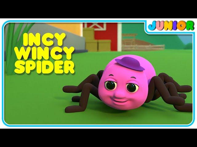 Itsy Bitsy Spider | Incy Wincy Spider | 3D Nursery Rhymes & Animal Songs @nurseryrhymesjunior