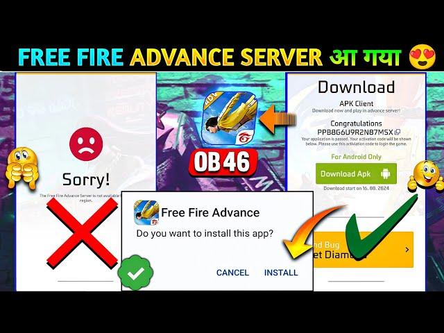 How To Download Free Fire Advance Server 2024  | Ff New Ob46 update |Ff Advance Server Download Link