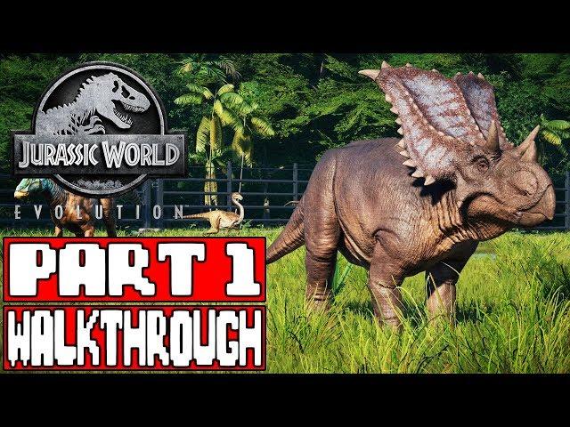 JURASSIC WORLD EVOLUTION Gameplay Walkthrough Part 1 - No Commentary