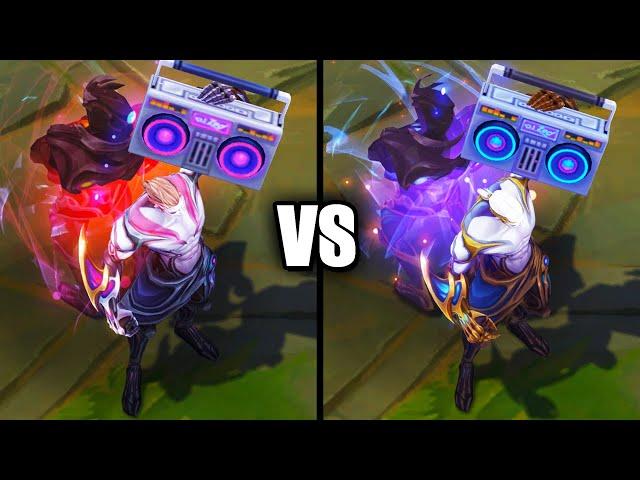 Galaxy Slayer Zed vs Mythic Chroma Comparison (League of Legends)