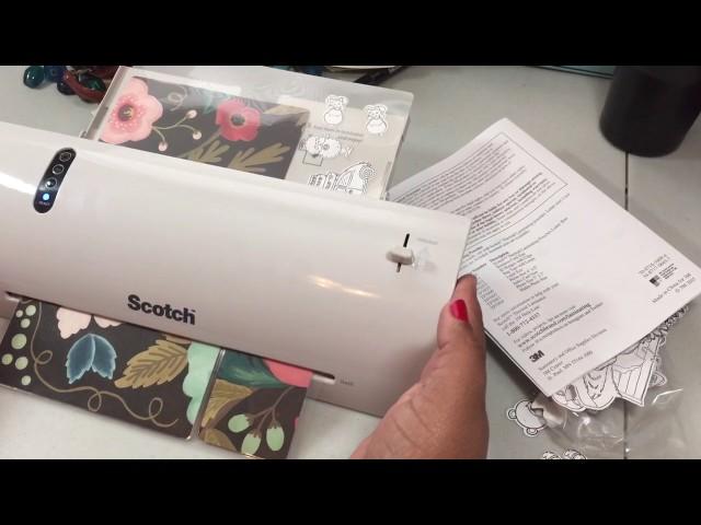 Scotch laminator tutorial DEMO