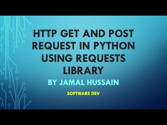 How to make http get and post request in Python using requests library