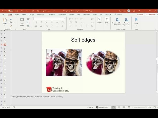 Images: Applying soft edges to images