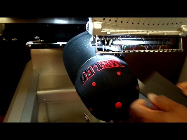 3D Embroidery & Foamy Application On Caps MELCO EMT16