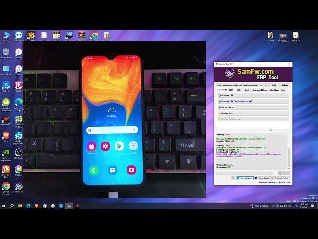 Samsung A20 Bypass FRP By Samfw FRP Tool One Click Free Work 100%