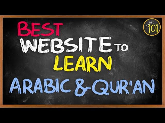 This is the best platform for learning Arabic & Quran, and it is 100% FREE - Arabic101