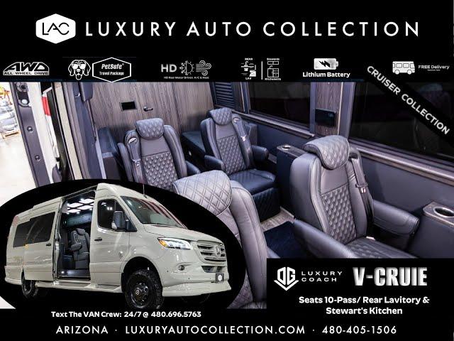 New 2025 OGV Luxury Coach V-CRUISE AWD 10-Passenger Rear Bath Luxury Travel Sprinter - SOGV1146