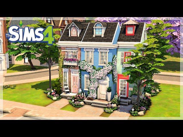 TINY TOWN HOUSES  | The Sims 4 Speedbuild | No CC