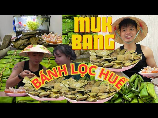 Thử thách MUKBANG 100 cái BÁNH LỌC HUẾ | Hue specialty food taste