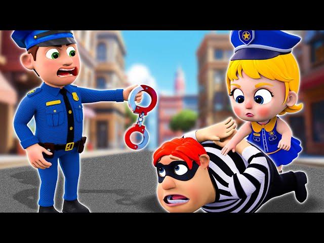 Police Girl Song Police Girl Chase Smart Thief | Rescue The Baby More Nursery Rhymes & Kids Songs