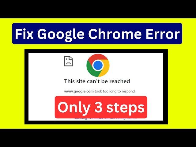 Fix 'This Site Can’t Be Reached' Error in Google Chrome (2025) – Easy Solutions!"