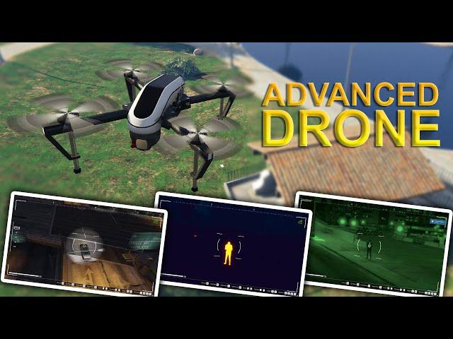 Advanced Drone - FiveM Script - Easy to Control - Setup each drone individually