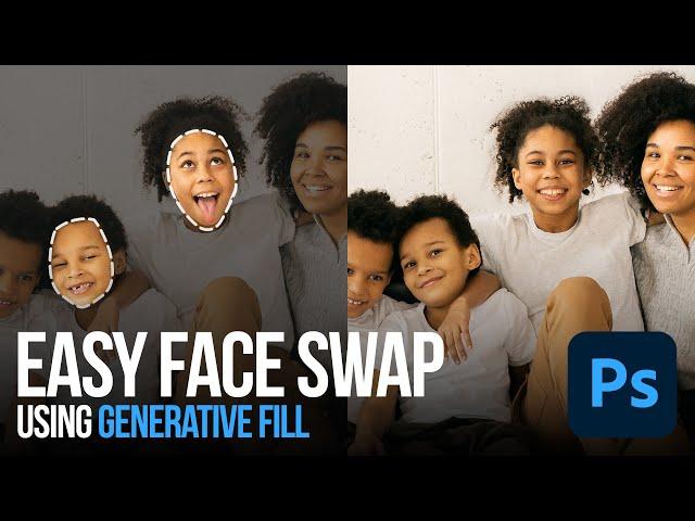 How to Swap Faces in Photoshop Using AI Generative Fill