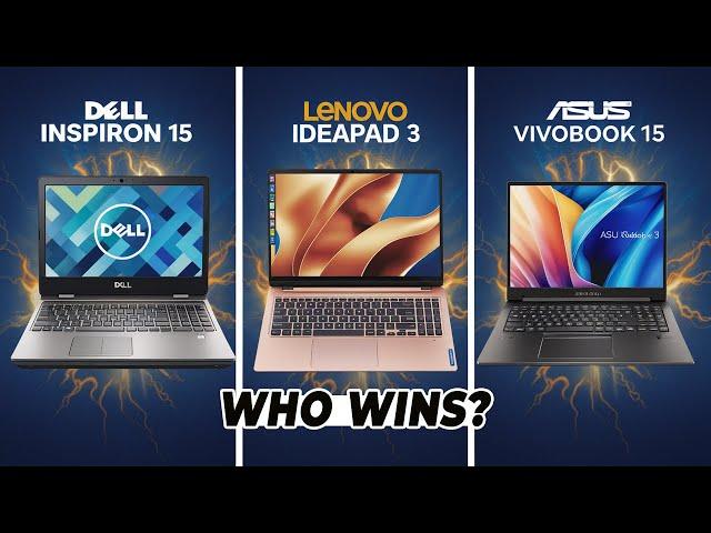 Dell inspiron 15 vs Lenovo Ideapad 3 vs Asus Vivobook 15 (2024) - Which Is The Best Laptop of 2024?