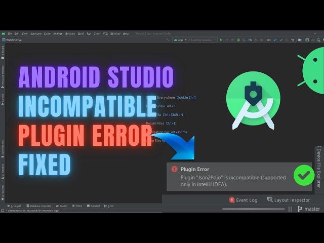 Android Studio Plugin Error Incompatible | Plugin Error in Android Studio Fix |  2021